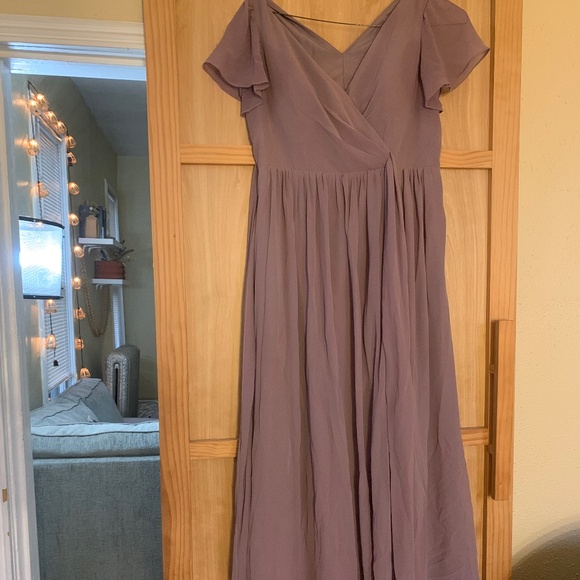 Revelry Wisteria Harper Chiffon Bridesmaid Dress - Picture 3 of 3